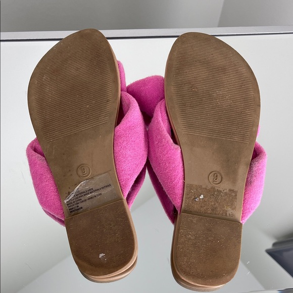 Shade & Shore Pink Bow Slide Sandals Ladies Size 9 - Picture 6 of 6